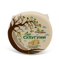 Сыр весовой Сулугуни Стародуб 45% круг~ 0,9кг 