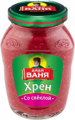 Хрен "Дядя Ваня" столовый со свеклой 140гр