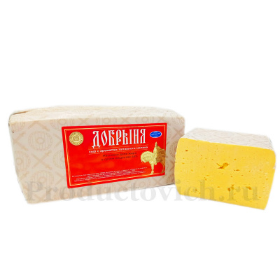 Сыр весовой Добрыня топлёное молоко 45% брус ~4кг*4
